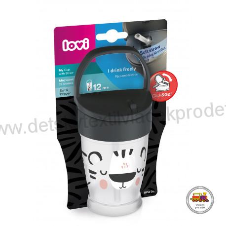 LOVI hrníček se slámkou SALT&PEPPER JUNIOR 250 ml 35/356