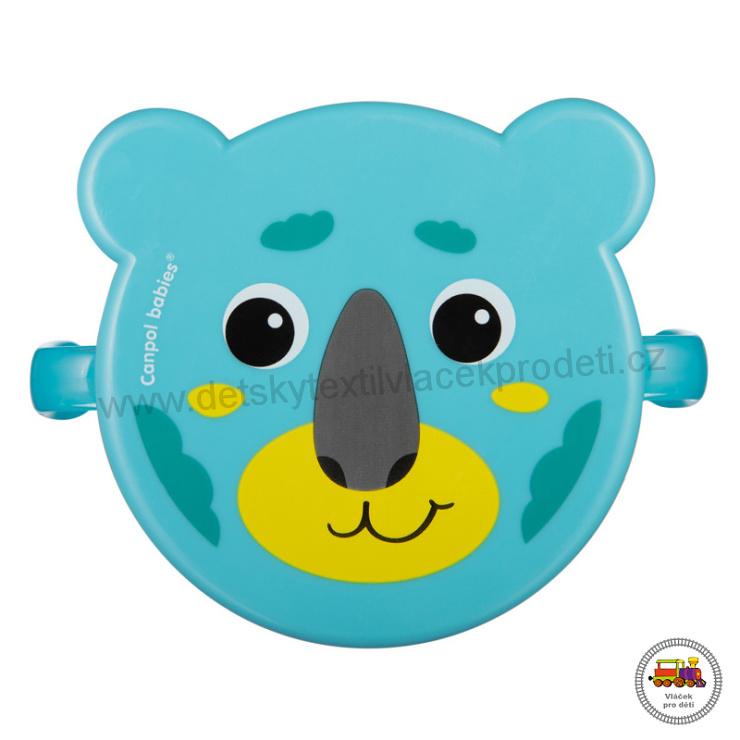 Miska s víčkem a silikonovým otvorem HELLO LITTLE 200ml 51/008 tyrkysová