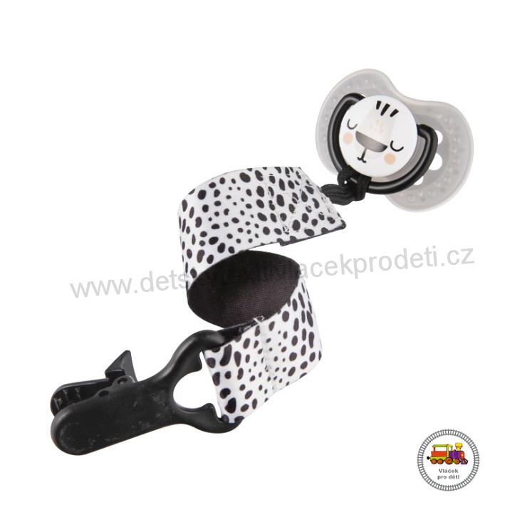 Stužka na dudlík s klipem LOVI SALT&PEPPER 51/024