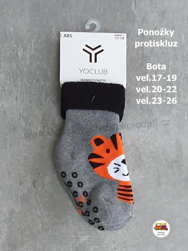 NOVINKA-Dětské ponožky YOCLUB protiskluzové ABS vel.17-19, 20-22, 23-26