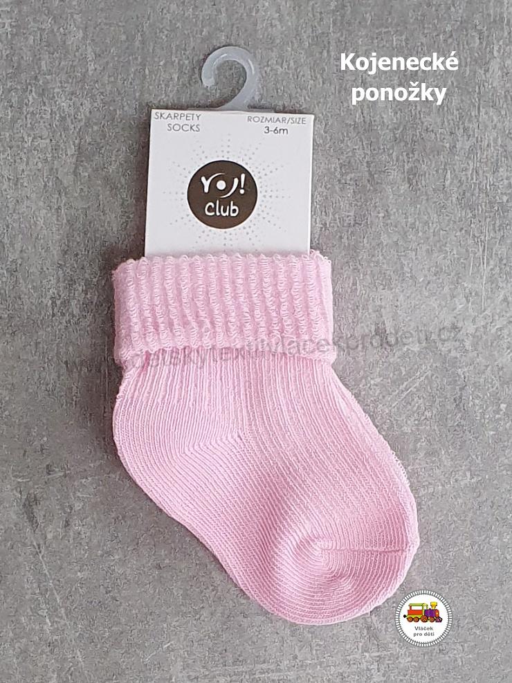 NOVINKA-Kojenecké ponožky bavlněné YOCLUB vel.3-6měs