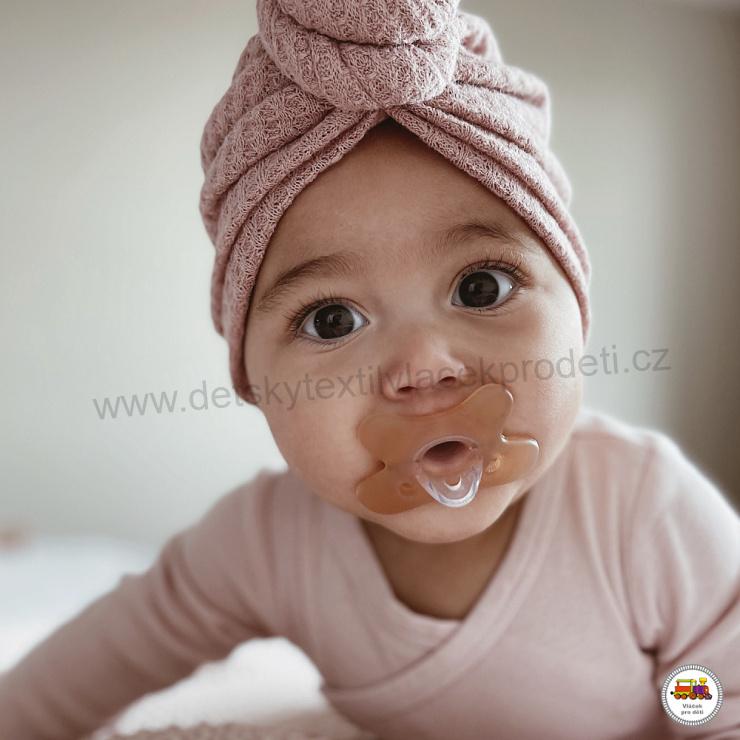 Dudlík 100% silikonový symetrický 0-6m 1ks oranžový 24/001