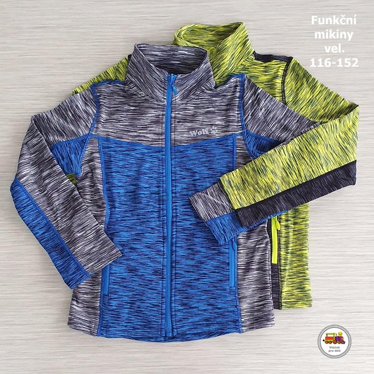 Chlapecká mikina funkční Wolf M2442 neonovošedá vel.152