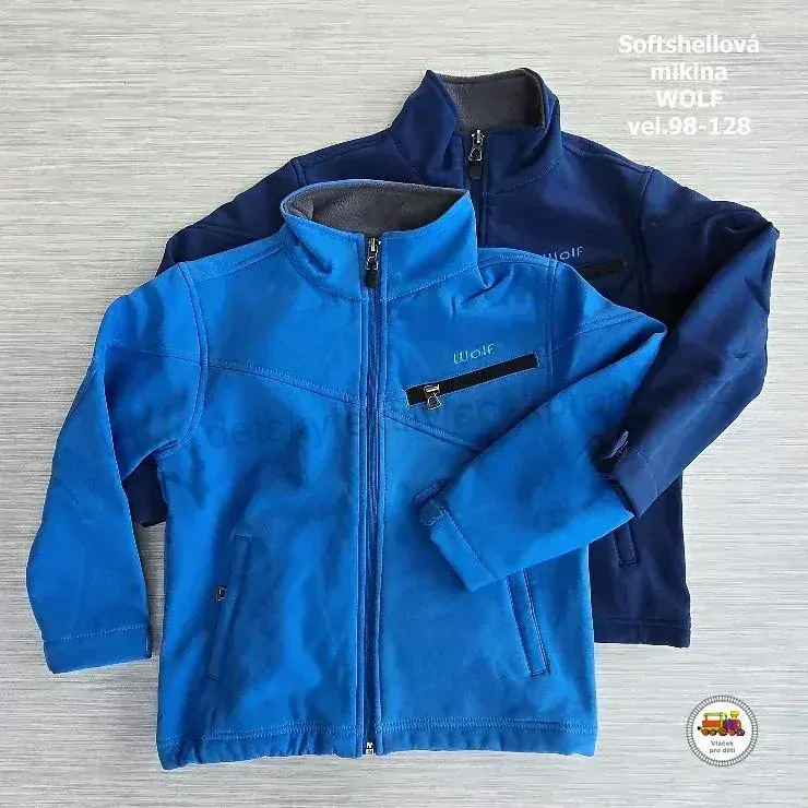 Mikina softshellová chlapecká Wolf B2297 tmavší modrá vel.128