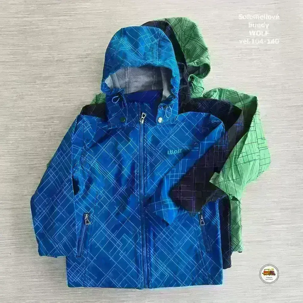 Softshellová bunda nezateplená Wolf B2366 zelená vel.110