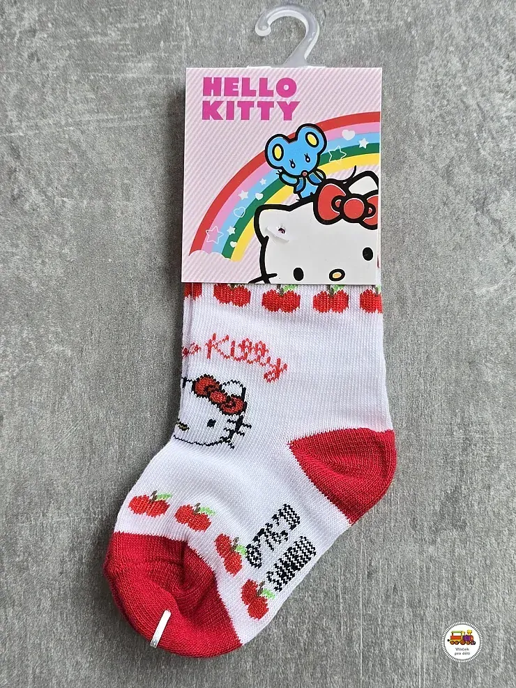 NOVINKA-Ponožky kojenecké Hello Kitty 13-15 a 16-18 vel.0-6měs a 6-12měss