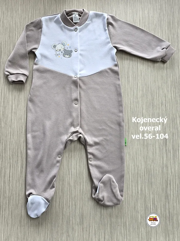 NOVINKA-Kojenecký/dětský overal bavlněný vel. 56, 62, 68, 74, 80, 86, 92, 98, 104