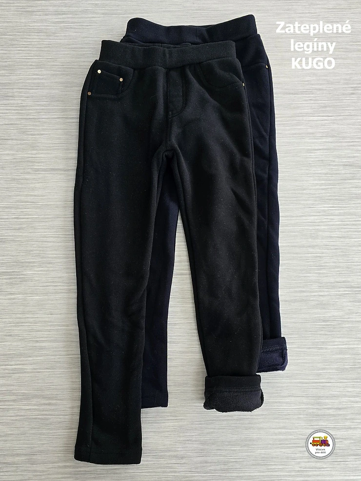 Legíny zateplené Kugo WL-0844 černé vel.134