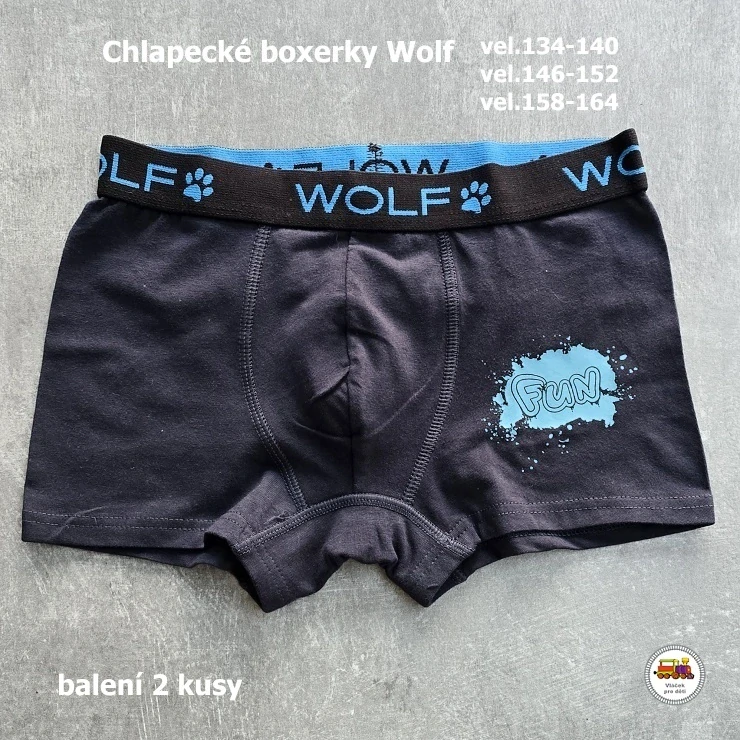 Chlapecké boxerky WOLF L2582 /v balení 2ks/ vel.134-140