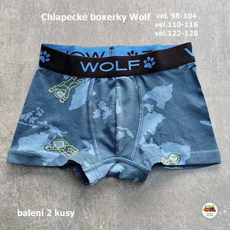 Chlapecké boxerky WOLF L2481 /v balení 2ks/ vel.110-116