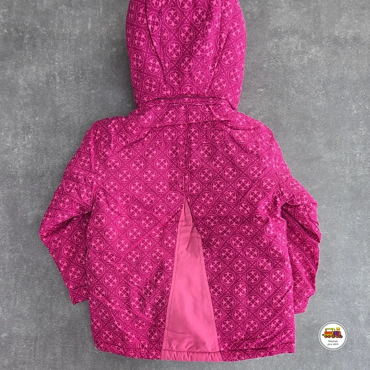 Bunda zimní dívčí Wolf B2152 tmavě růžová vel.110