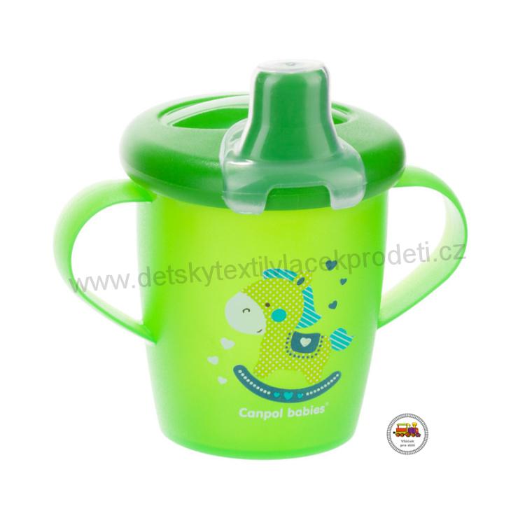 Nevylévací hrníček Anywayup s potiskem Toys z kolekce Haberman zelený new 31/200