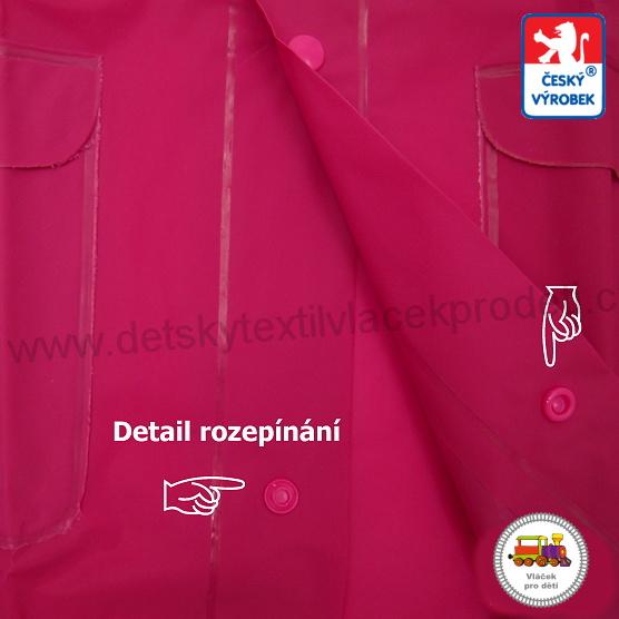 Dětská pláštěnka Viola červená vel.120