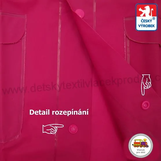Dětská pláštěnka Viola tmavě růžová vel. 90