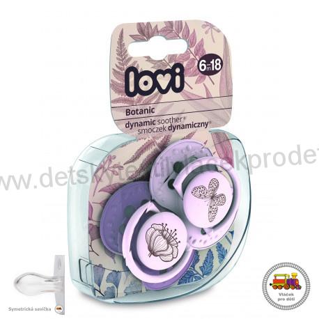Dudlík silikonový dynamický LOVI BOTANIC 6-18 m 2ks 22/871 GIRL