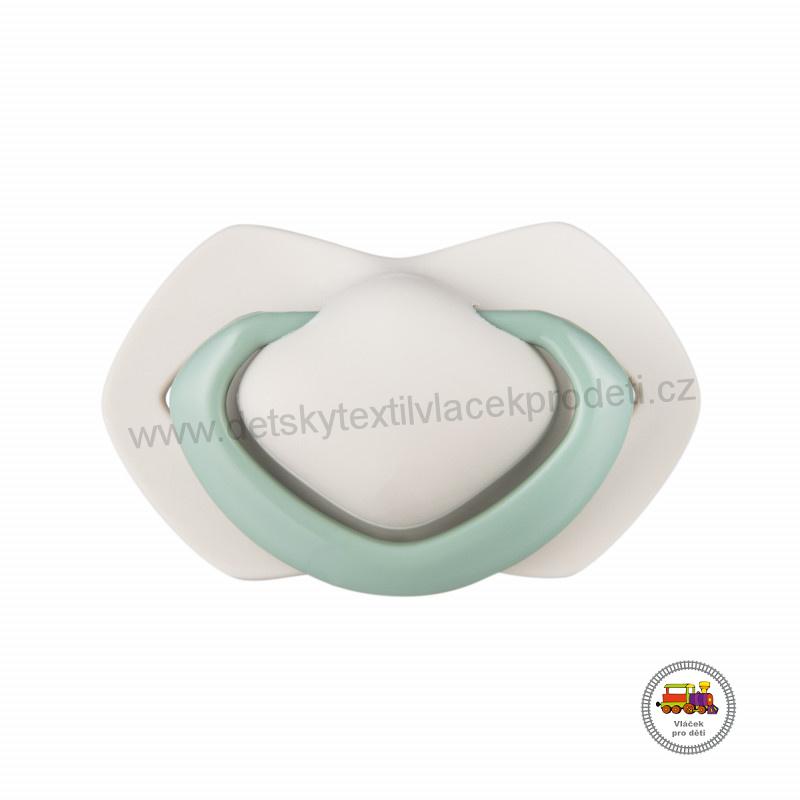 Set symetrických silikonových dudlíků 6-18m PURE COLOR 22/645 zelený