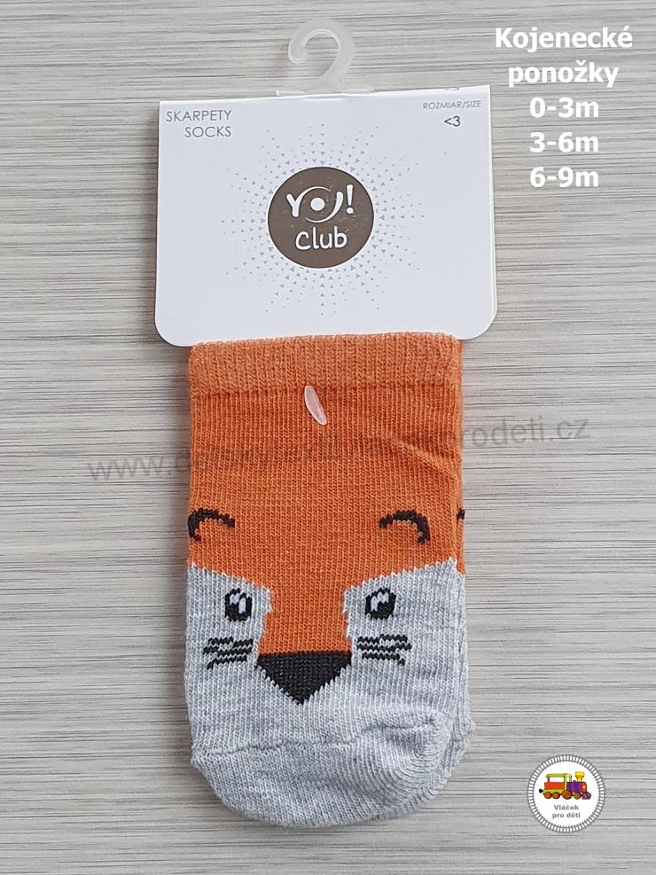 NOVINKA-Kojenecké ponožky YO obrázkové vel.0-3měs, 3-6měs, 6-9měs
