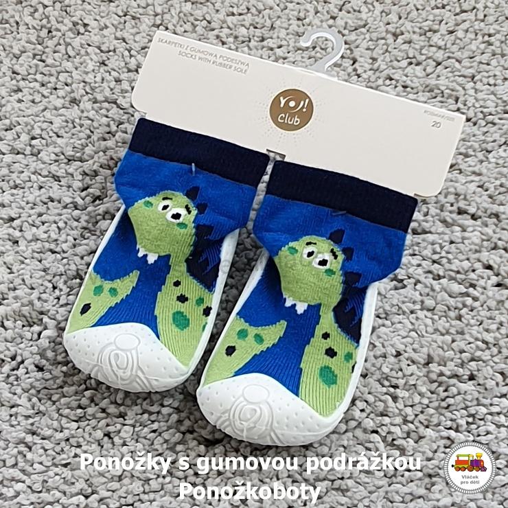 NOVINKA-Dětské ponožky YOU s gumovou podrážkou OB-138-141 vel.20, 21, 22, 23, 24