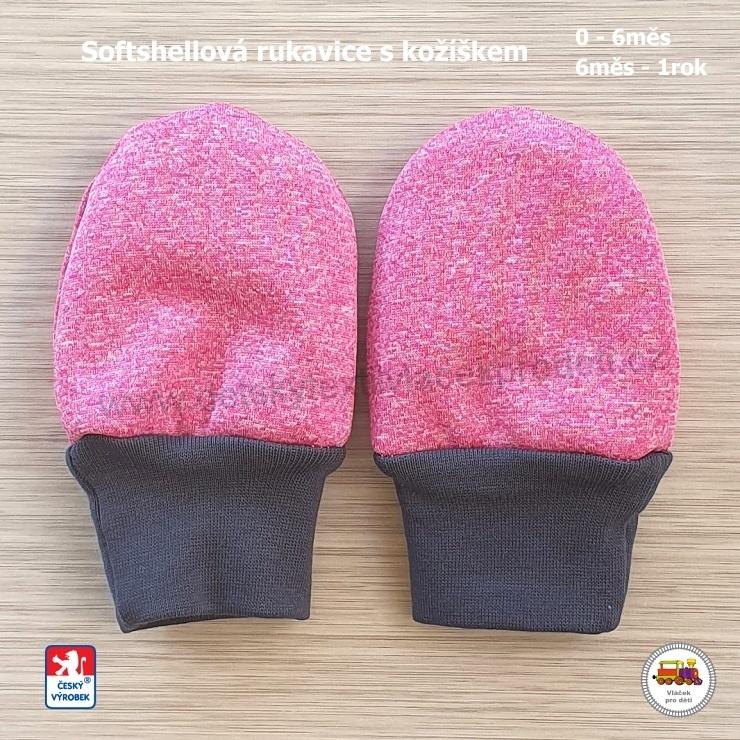 NOVINKA-Softshellové rukavice STYLSPARK 13cm (0-6měs) a 15cm (6měs-1rok)