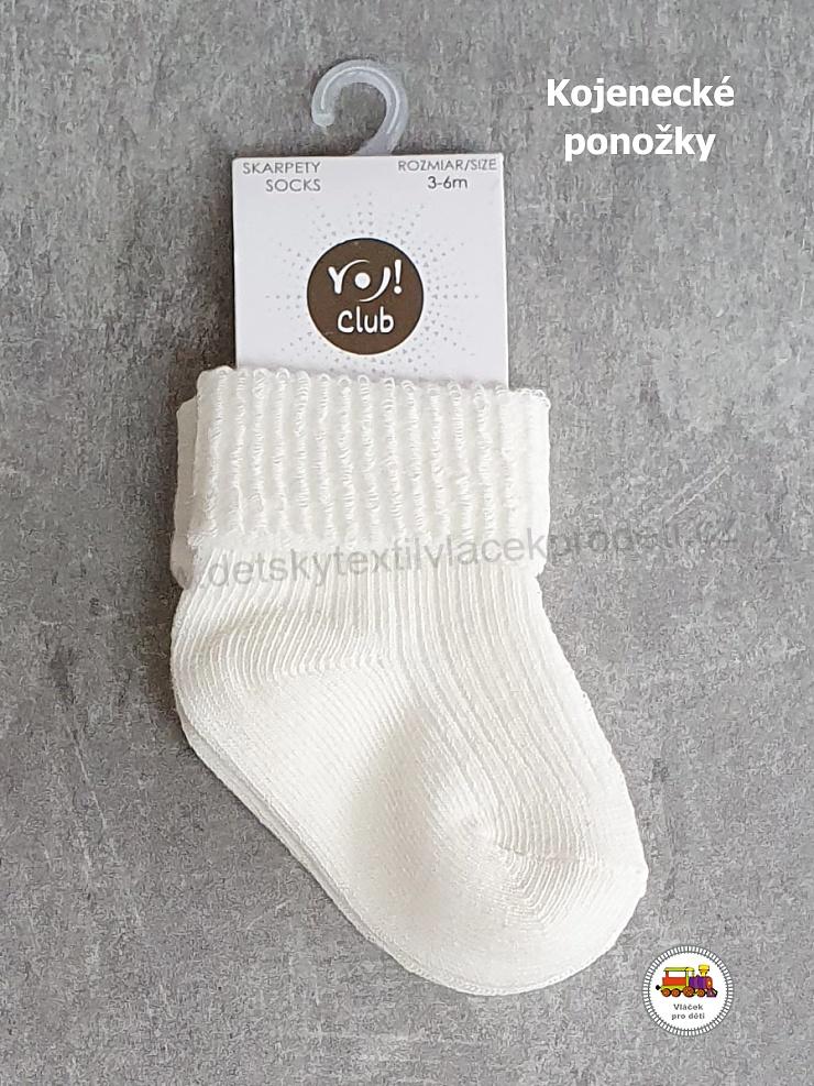 NOVINKA-Kojenecké ponožky bavlněné YOCLUB vel.3-6měs