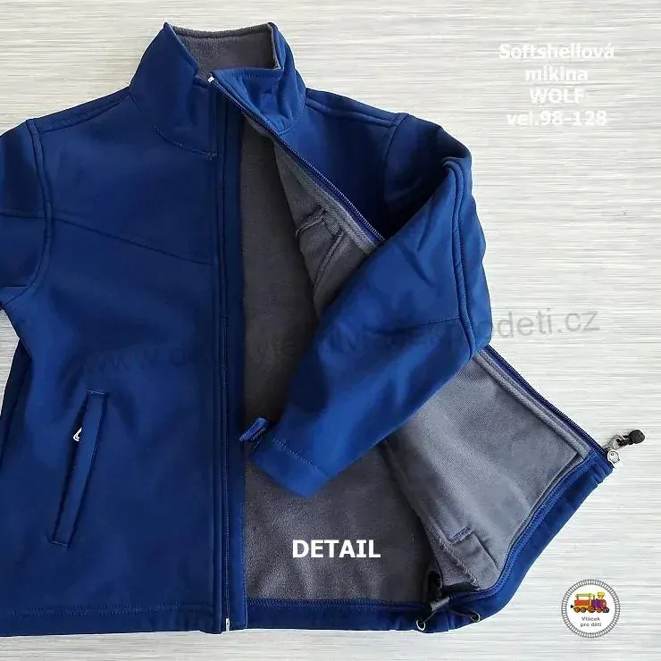 NOVINKA-Mikina softshellová chlapecká Wolf B2297 vel. 98, 104, 116, 122, 128