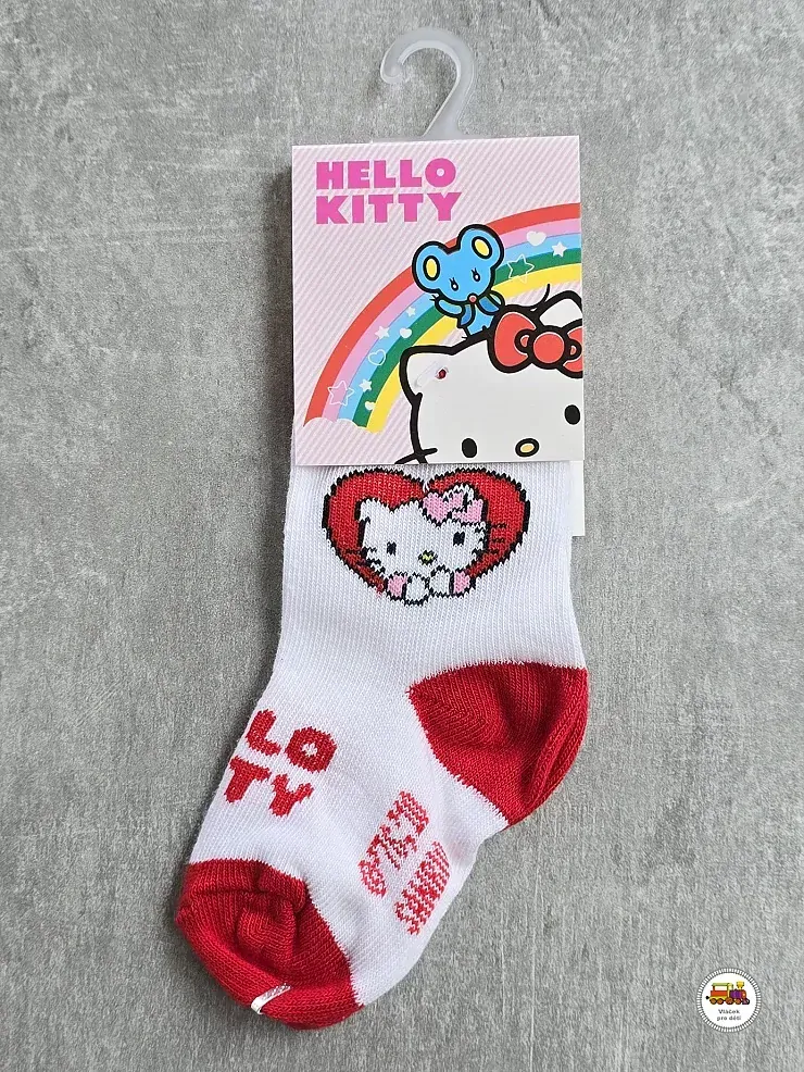 NOVINKA-Ponožky kojenecké Hello Kitty 13-15 a 16-18 vel.0-6měs a 6-12měss