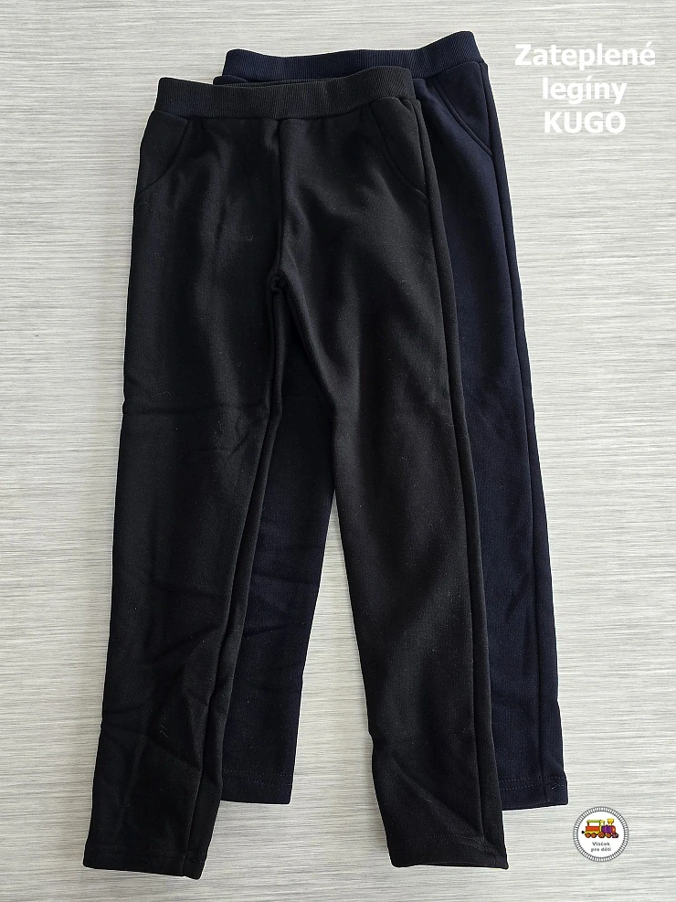 Legíny zateplené Kugo YL8747 černé vel.152