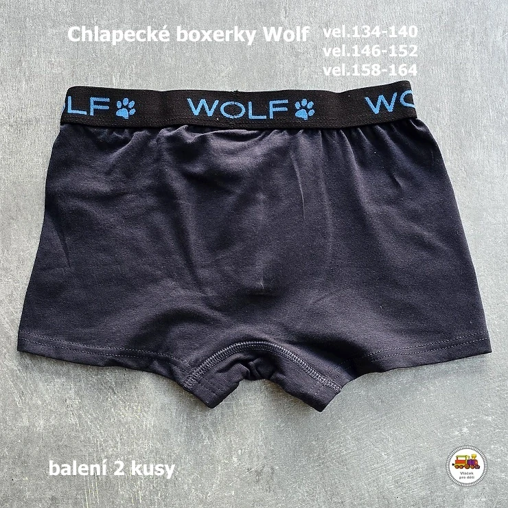 Chlapecké boxerky WOLF L2582 /v balení 2ks/ vel.134-140