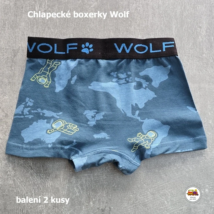 Chlapecké boxerky WOLF L2481 /v balení 2ks/ vel.110-116