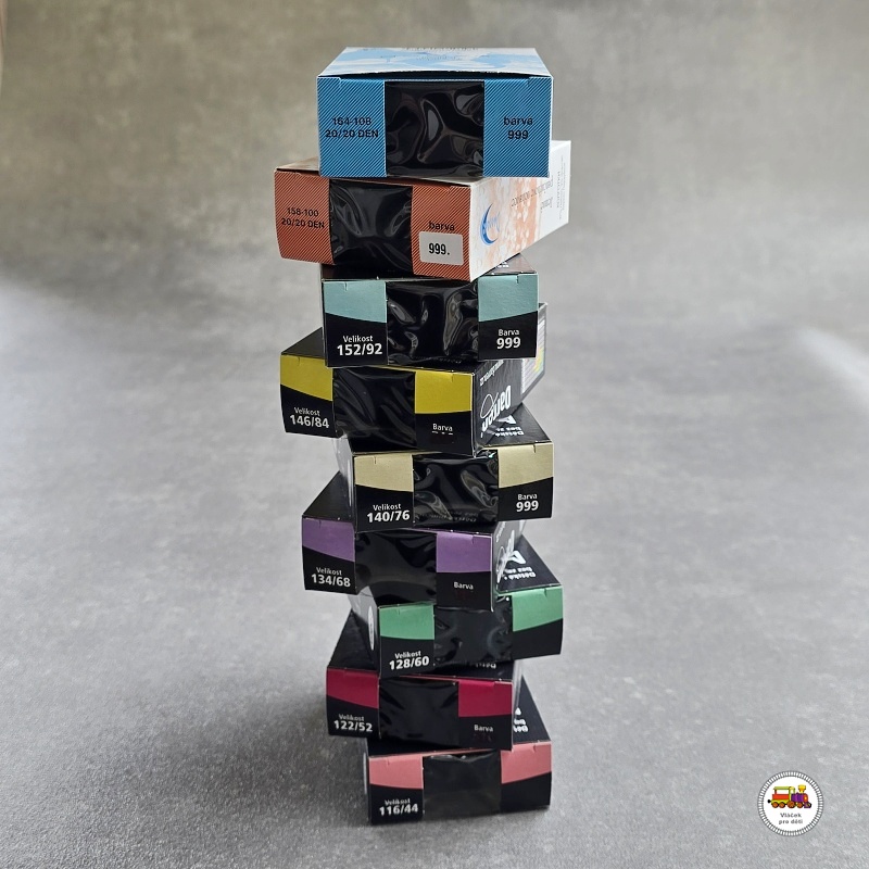 Dívčí silonky Nikolka černé nezesílený sed vel.152