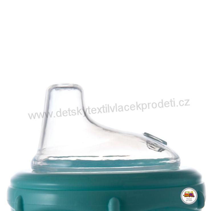 Nevylévací hrníček se silikonovým pítkem LOVE&SEA 57/300 180ml modrý