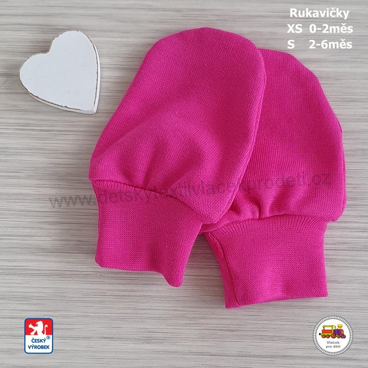 NOVINKA-Bavlněné rukavičky Spark kolekce Srdíčko vel.XS (0-2měs) a S (2-6měs)