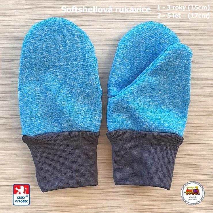 NOVINKA-Softshellové rukavice STYLSPARK 15cm (1-3roky) a 17cm (3-5let)