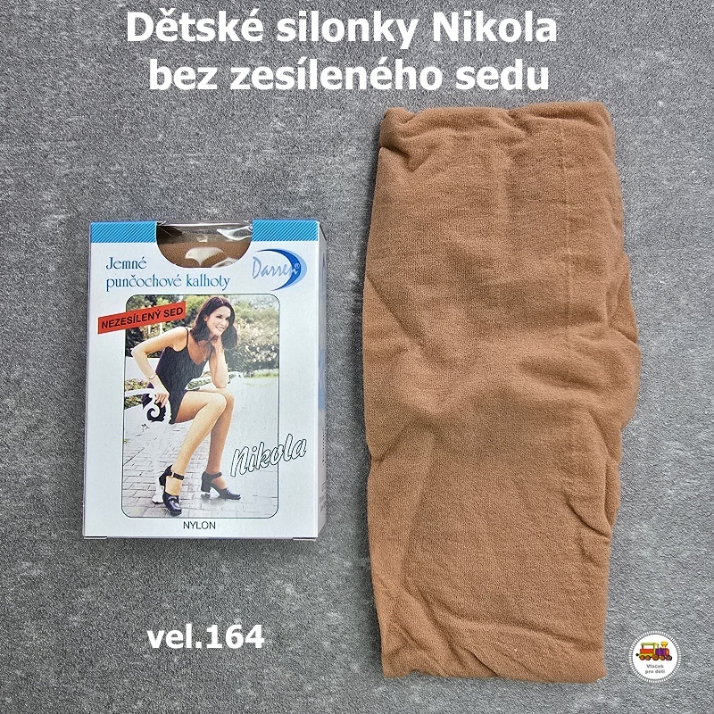 NOVINKA-Silonky tělové Nikolka nezesílený sed vel.116, 122, 128, 134, 140, 146, 152, 158, 164