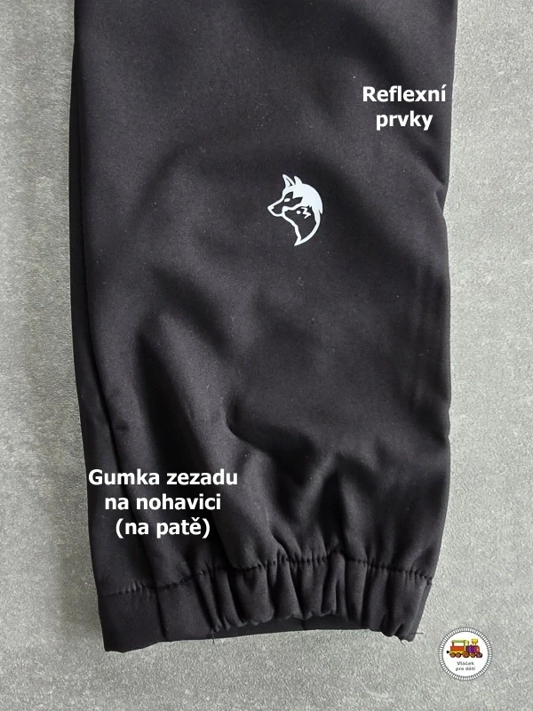 NOVINKA-Softshellové kalhoty zateplené Wolf B2695C černé vel. 110, 116, 122, 128, 134, 140