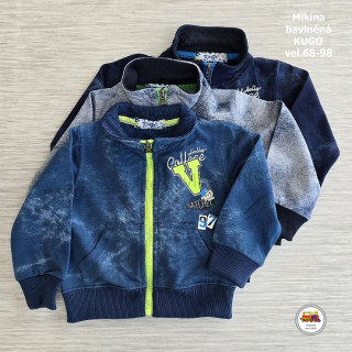 NOVINKA-Chlapecká mikina Kugo M-7011 vel. 68, 74, 80, 86, 92, 98