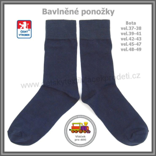 Ponožky bavlněné tmavě šedá / 4/ Petr vel.boty 39-41