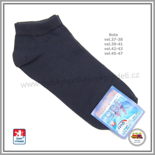 Ponožky nízké kotníčkové bavlněné tmavě šedé /935/ Petr vel.boty 42-44