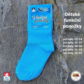 Dětské funkční ponožky Petr /909/ modré vel.28-30
