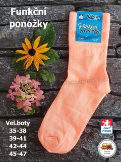 Funkční ponožky Petr /842/ neonově meruňkové vel.39-41