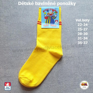 Dětské ponožky bavlněné Petr /11/ žluté vel.31-34