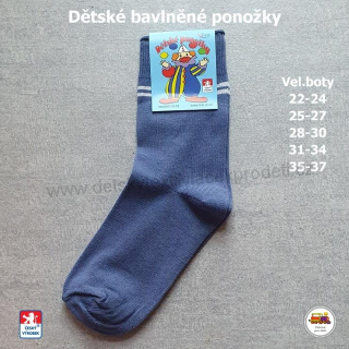Dětské ponožky bavlněné Petr /08/ jeans vel.28-30