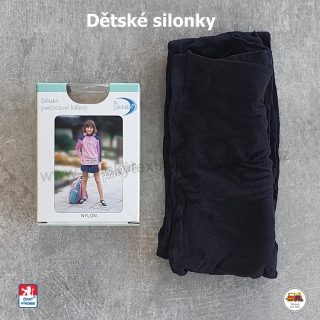Dívčí silonky černé Anetka vel.140