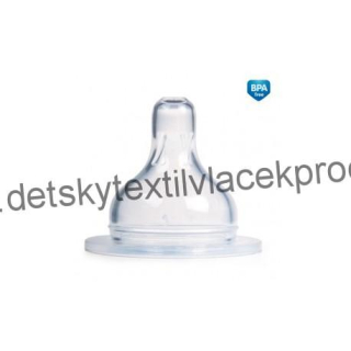 Dudlík 2-střední silikonový třešinka široký 1ks 21/721