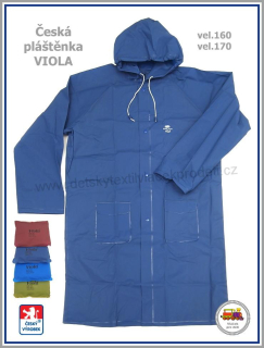 Dětská pláštěnka Viola tmavě modrá vel.160