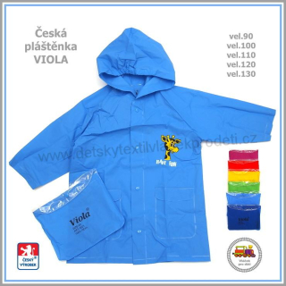 Dětská pláštěnka Viola světle modrá vel.100