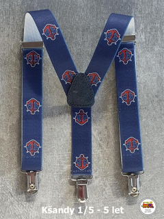 Dětské kšandy/šle Kotva s kormidlem č.18