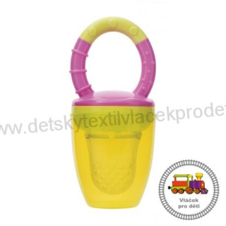 Silikonová krmící síťka 56/010 žlutorůžová