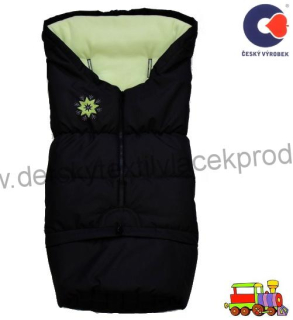 Zimní fusak combi winter bag, černo-zelený