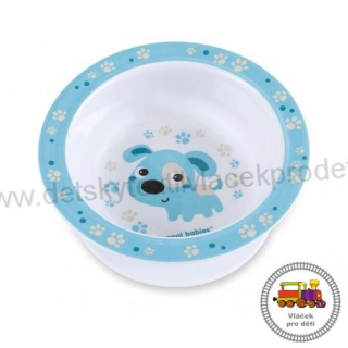 Melaminová miska s přísavkou BUNNY & COMPANY 4/519 tyrkysová